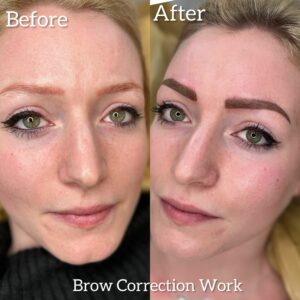 Image of lady with brow correction work